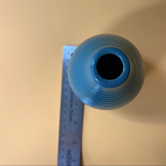 Blue Ribbed Vase - Picture 7 of 10